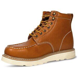 Shamtach 6" Moc Toe Work Boots Men's Size 10 US